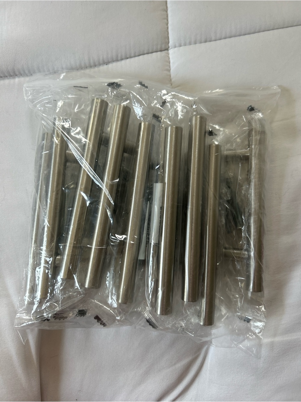 Stainless Steel Tubular Drawer Pulls - Brushed Nickel